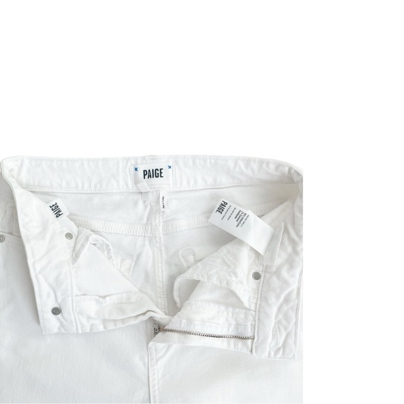PAIGE High Rise flared Laurel Canyon Jeans in Crisp White Size 27 - Picture 6 of 9